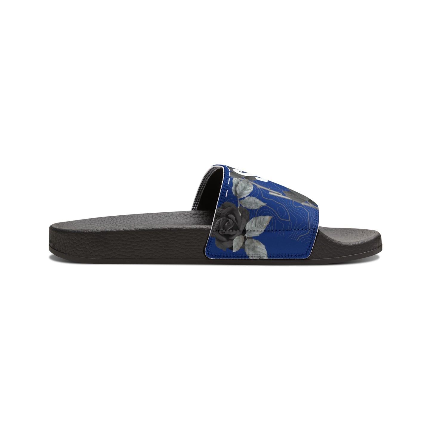 Blue  Doll Therapy Saves Lives Slide Sandals