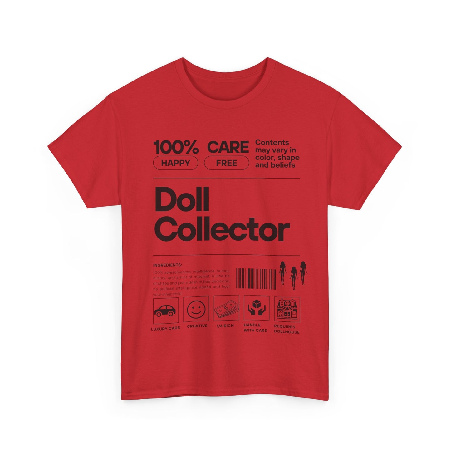 DOLL COLLECTOR INGREDIANTS Unisex Heavy Cotton Tee