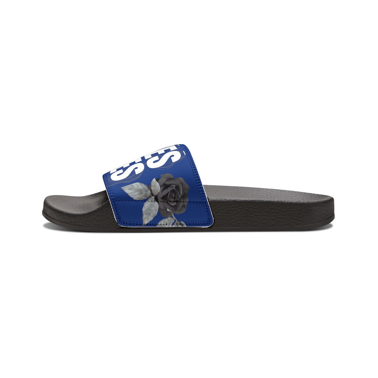 Blue  Doll Therapy Saves Lives Slide Sandals