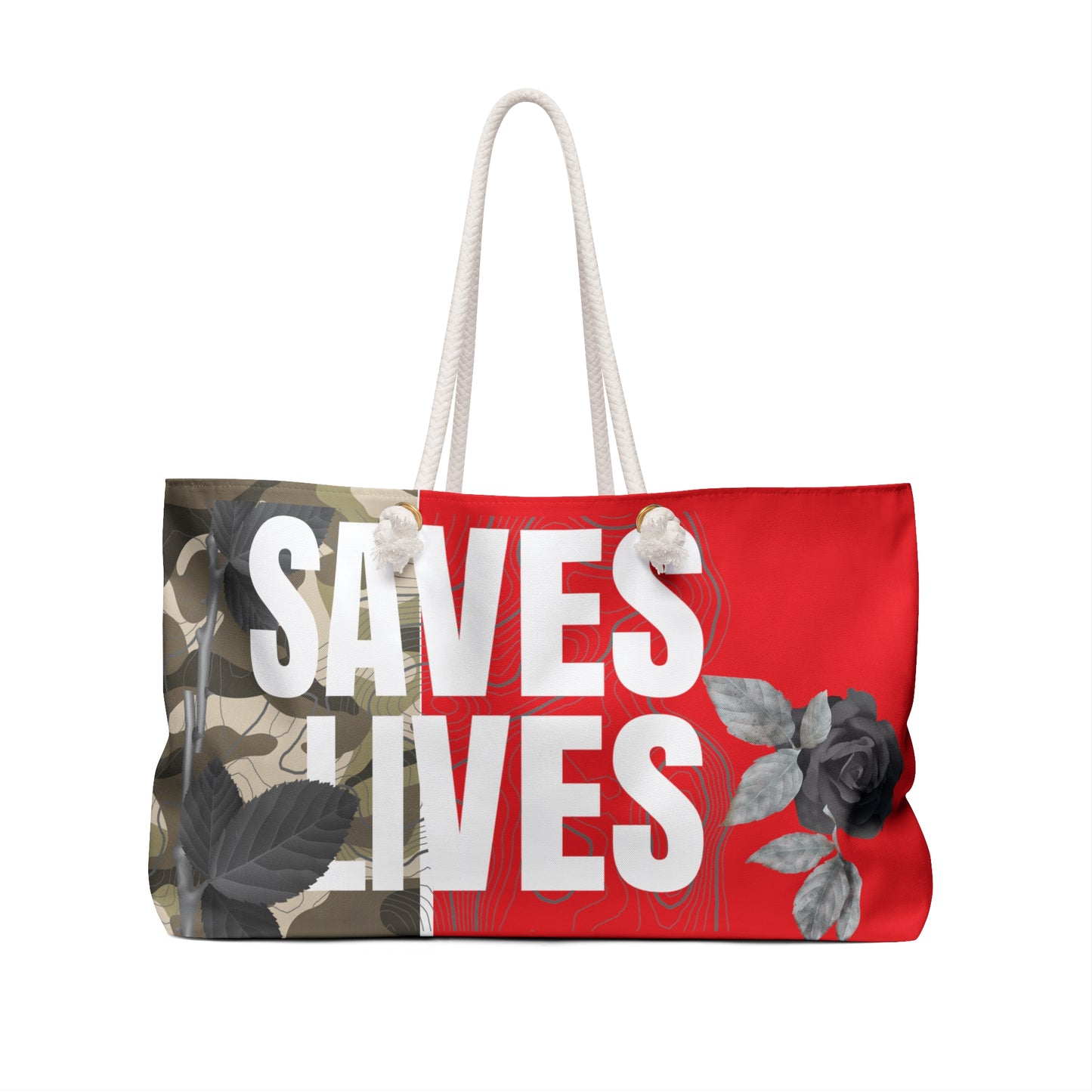 Red LIFESAVER WEEKENDER DOLL BAG