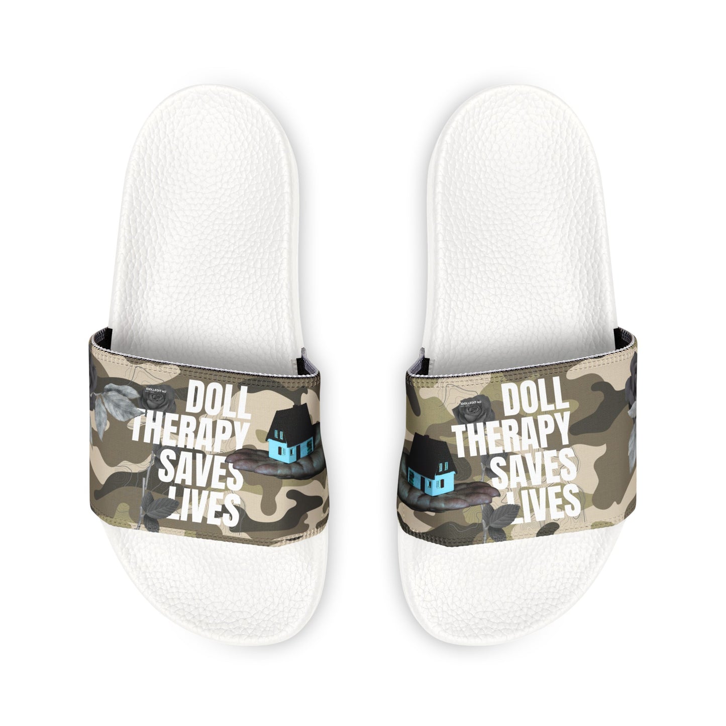 Doll Therapy Saves Lives Slide Sandals