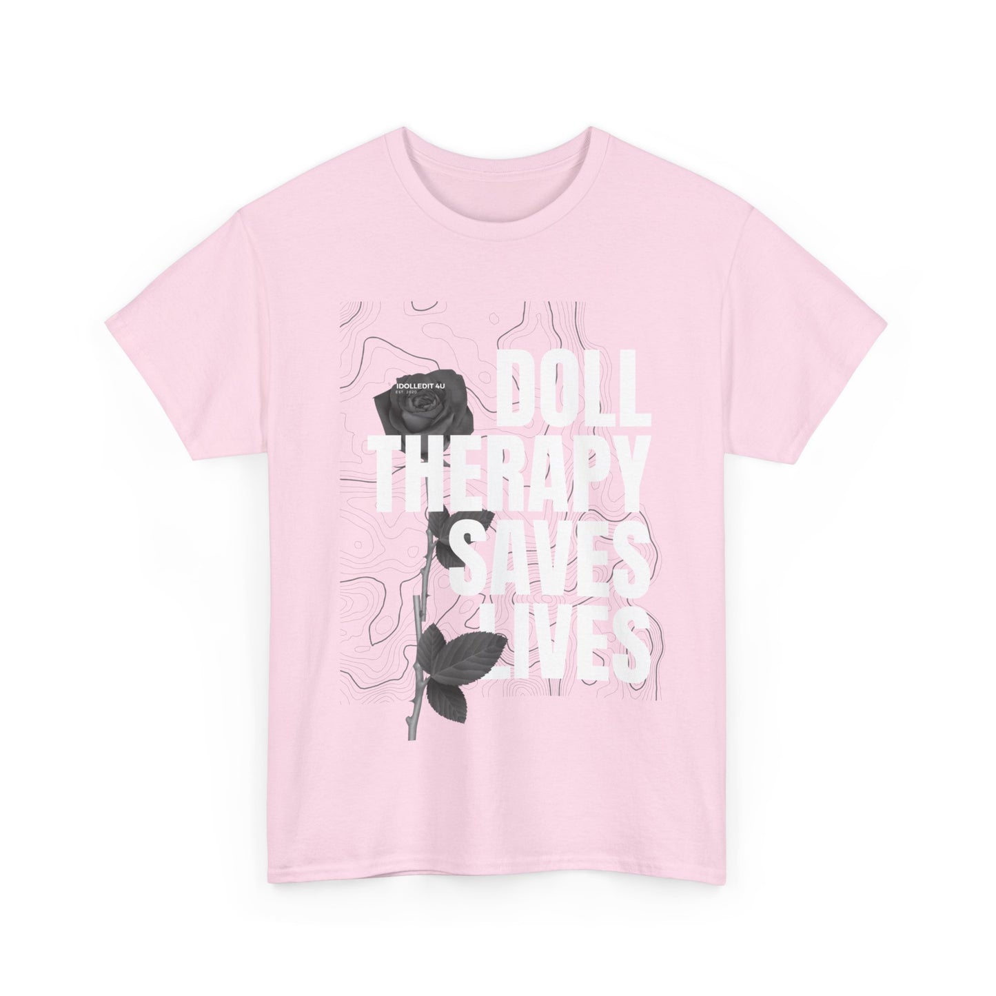 WHITE LETTERS DARK COLORS DOLL COLLECTOR INGREDIANTS Unisex Heavy Cotton Tee