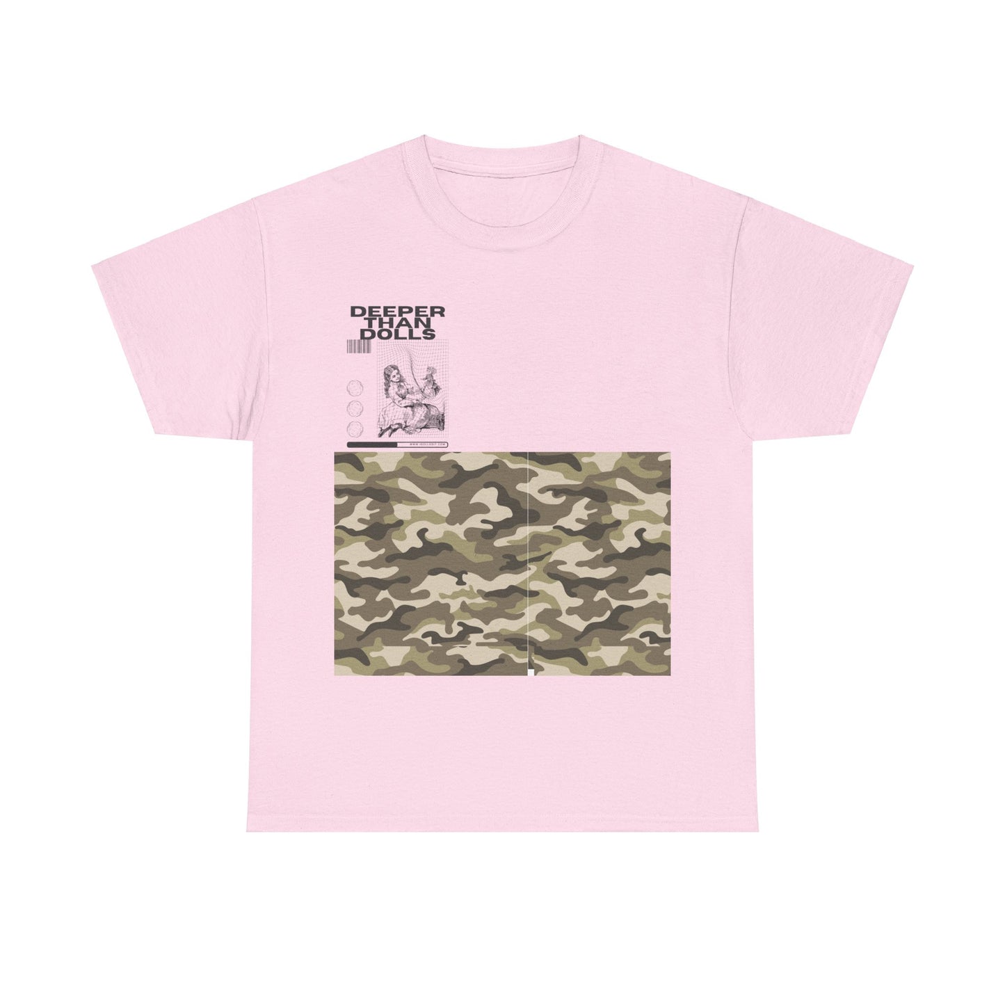 DEEPER THAN DOLLS T SHIRT Gray Army