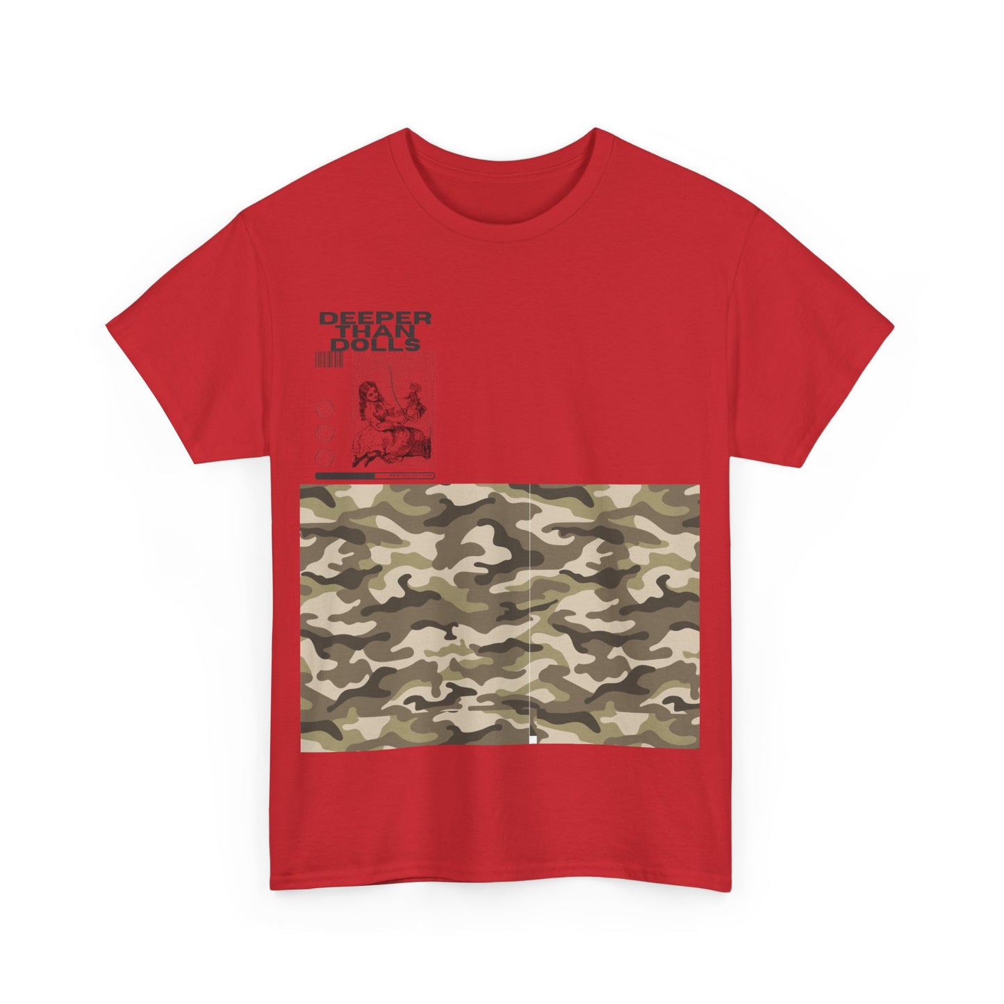 DEEPER THAN DOLLS T SHIRT Gray Army