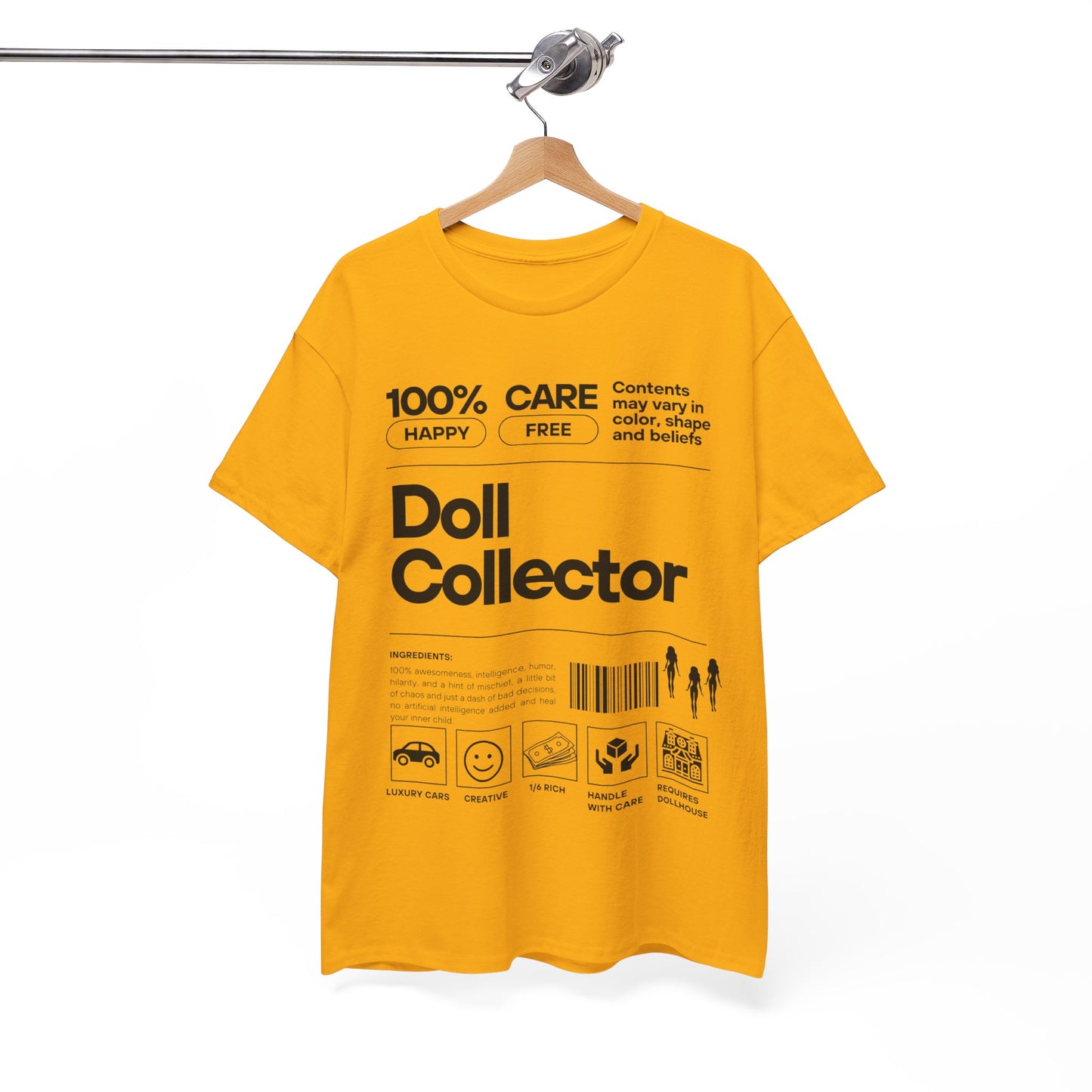 DOLL COLLECTOR INGREDIANTS Unisex Heavy Cotton Tee