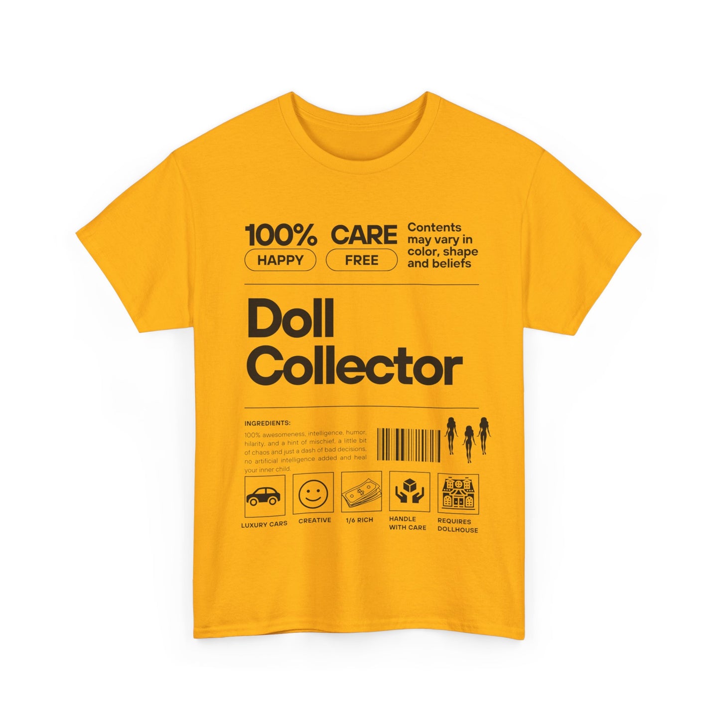 DOLL COLLECTOR INGREDIANTS Unisex Heavy Cotton Tee