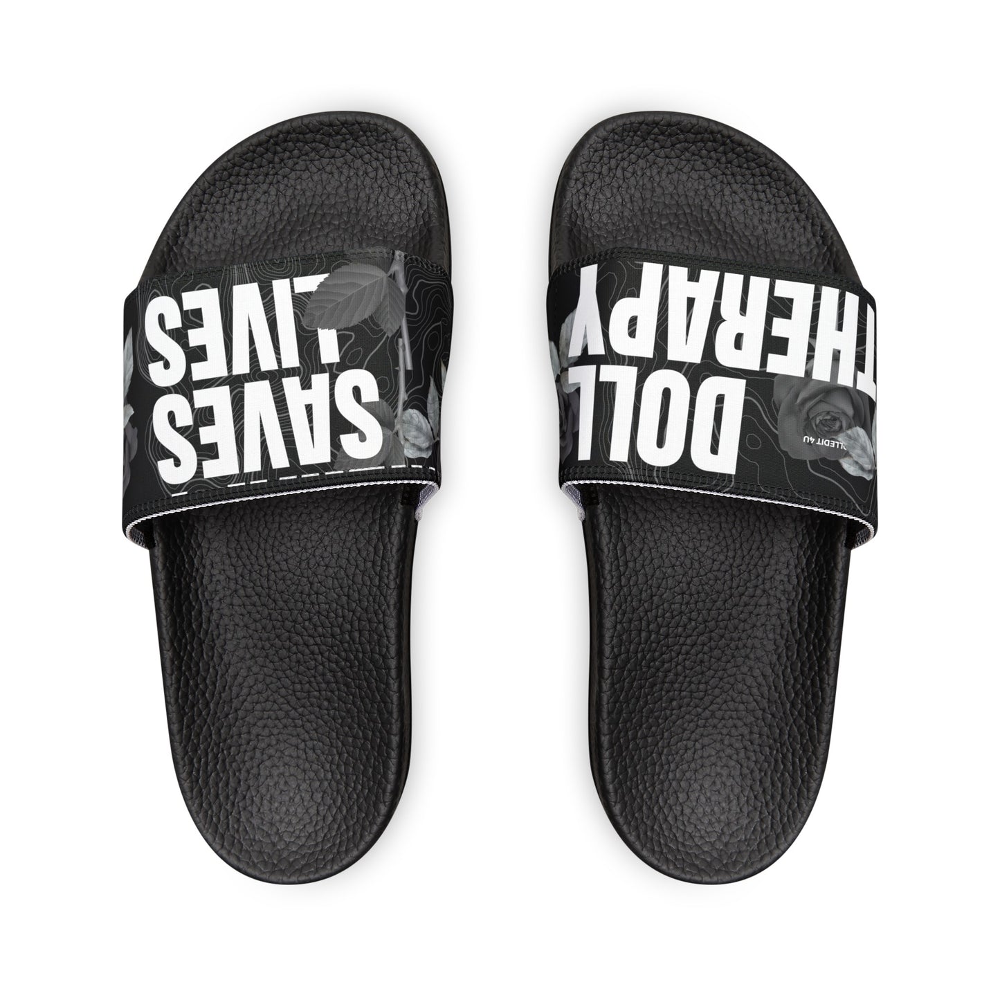 Black Doll Therapy Saves Lives Slide Sandals