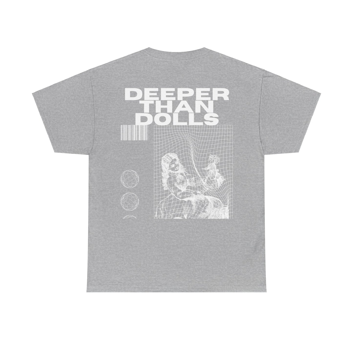 DARK COLORS WHITE LETTERS DEEPER THAN DOLLS T SHIRT IN ALL COLORS