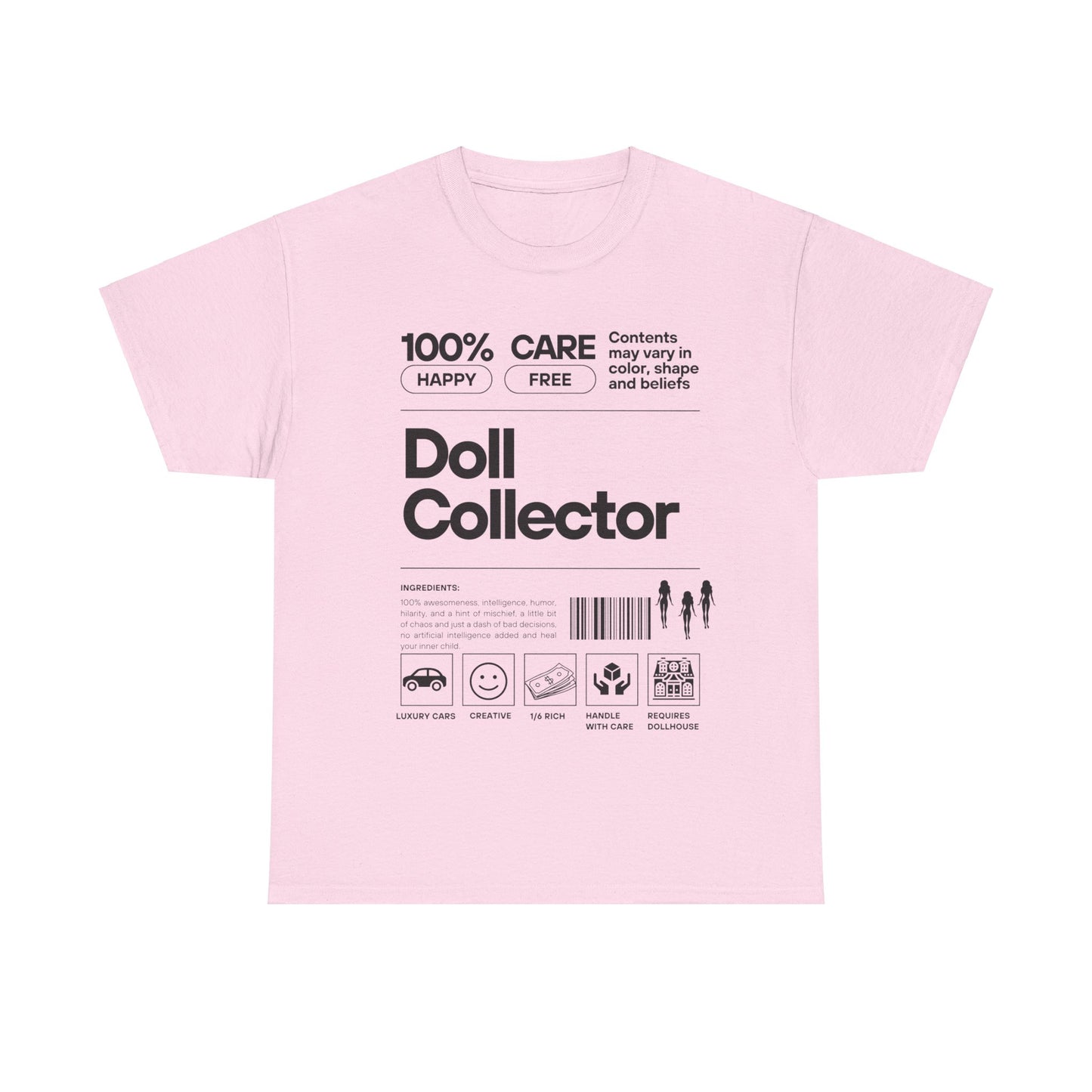 DOLL COLLECTOR INGREDIANTS Unisex Heavy Cotton Tee