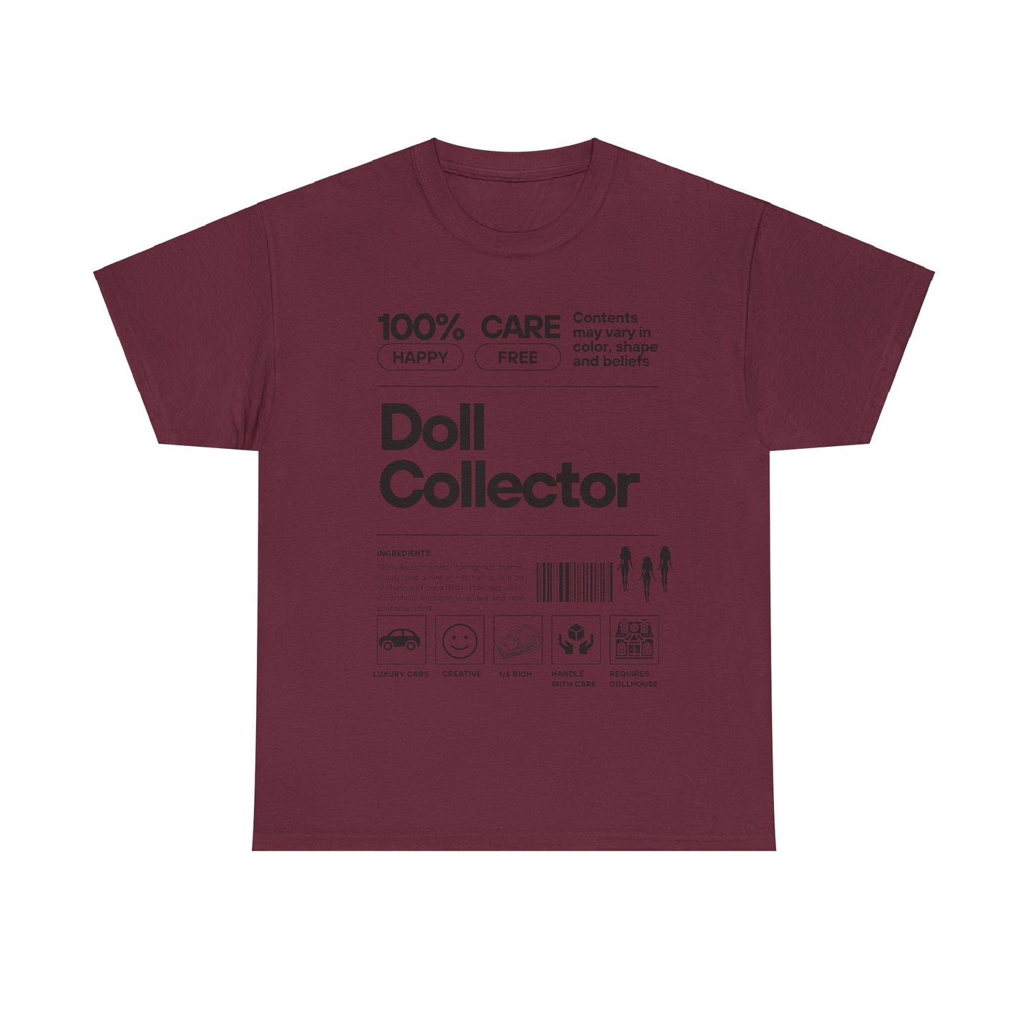 DOLL COLLECTOR INGREDIANTS Unisex Heavy Cotton Tee