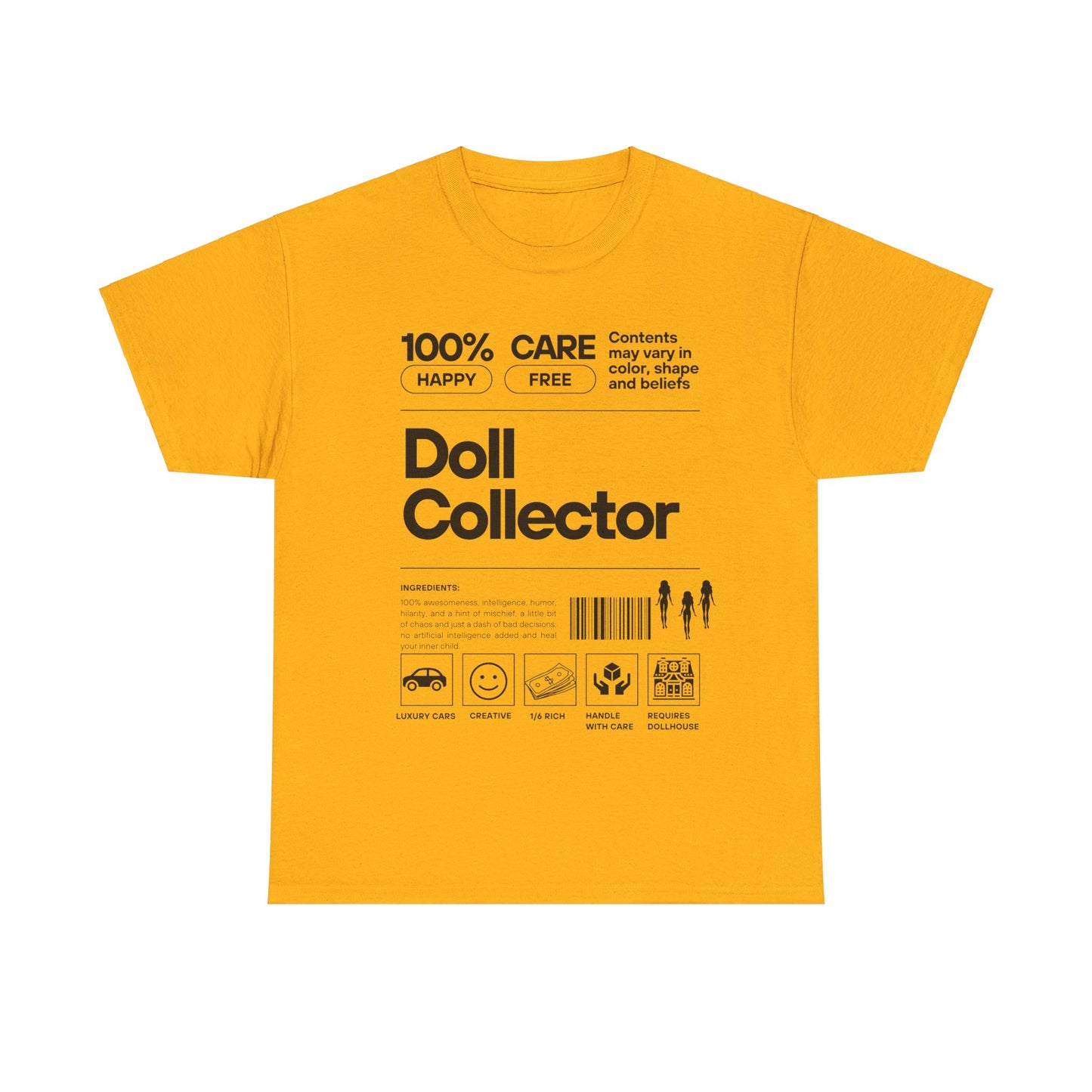 DOLL COLLECTOR INGREDIANTS Unisex Heavy Cotton Tee