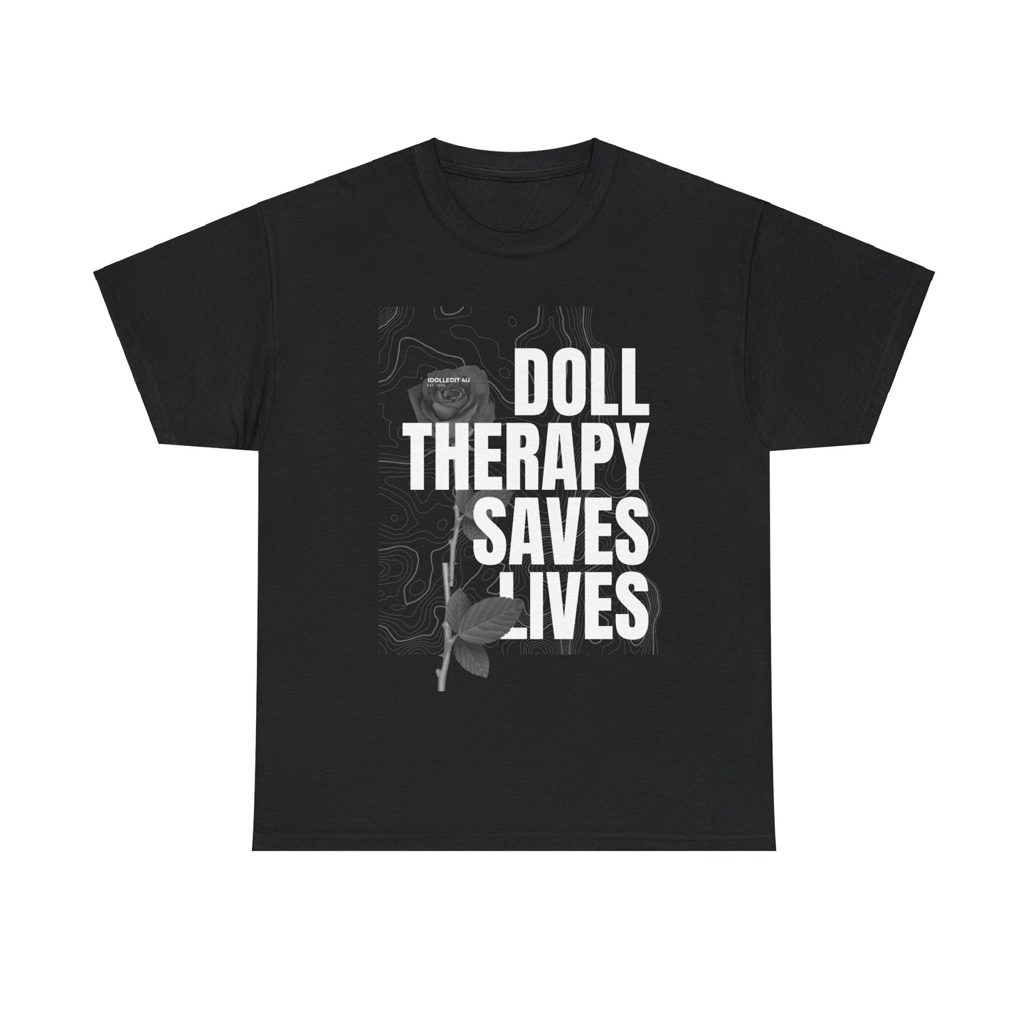 WHITE LETTERS DARK COLORS DOLL COLLECTOR INGREDIANTS Unisex Heavy Cotton Tee