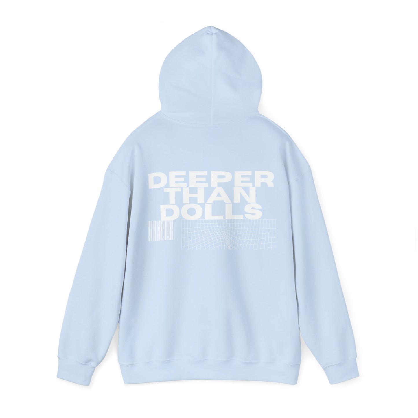 WHITE LETTER Deeper Than Dolls Hooded Sweatshirt COMES IN ALL COLORS