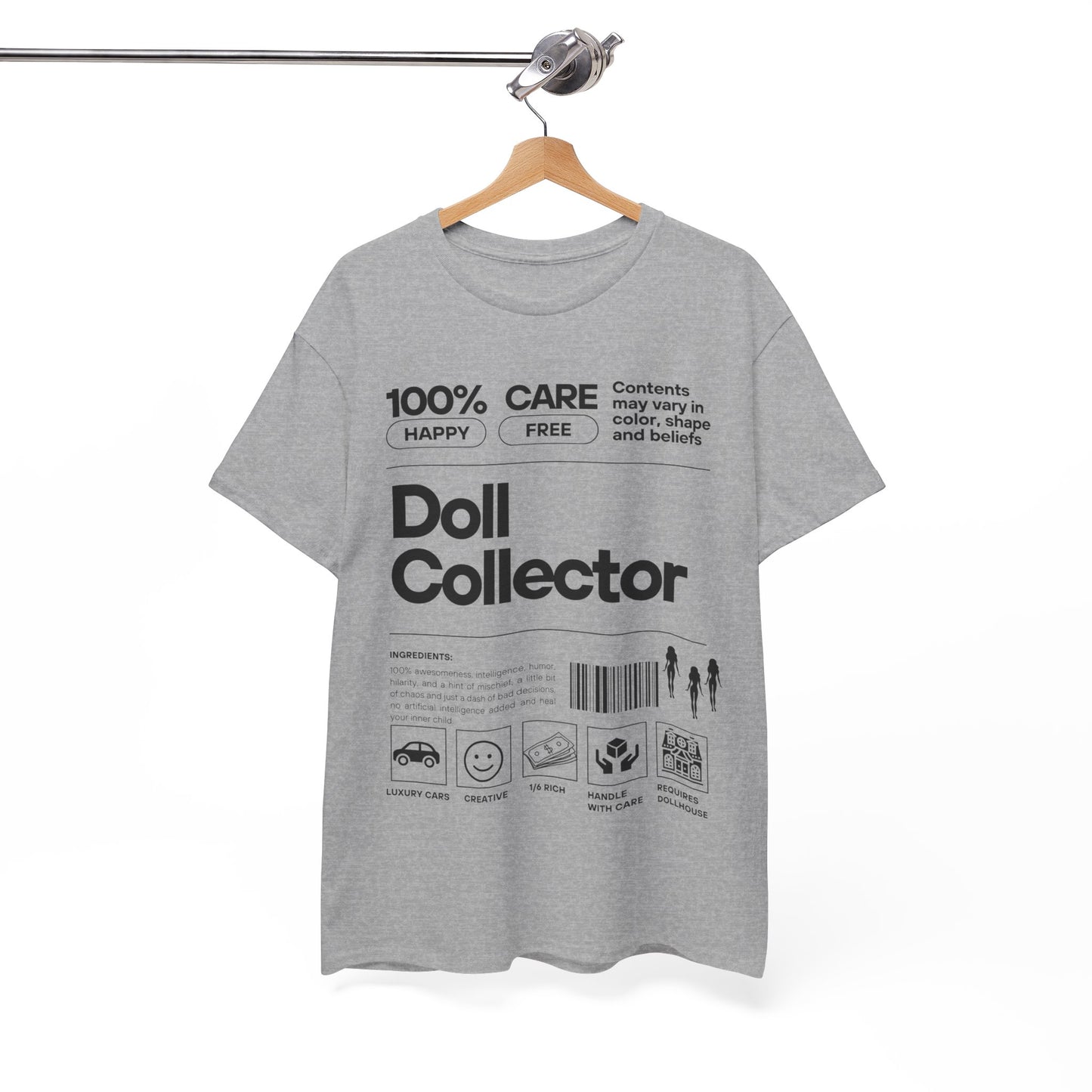 DOLL COLLECTOR INGREDIANTS Unisex Heavy Cotton Tee