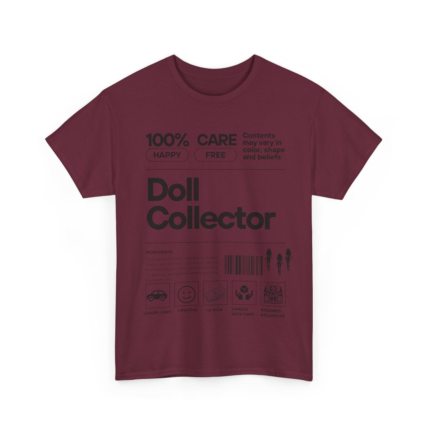 DOLL COLLECTOR INGREDIANTS Unisex Heavy Cotton Tee