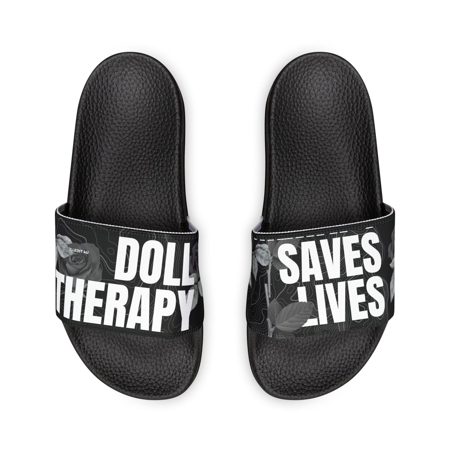 Black Doll Therapy Saves Lives Slide Sandals