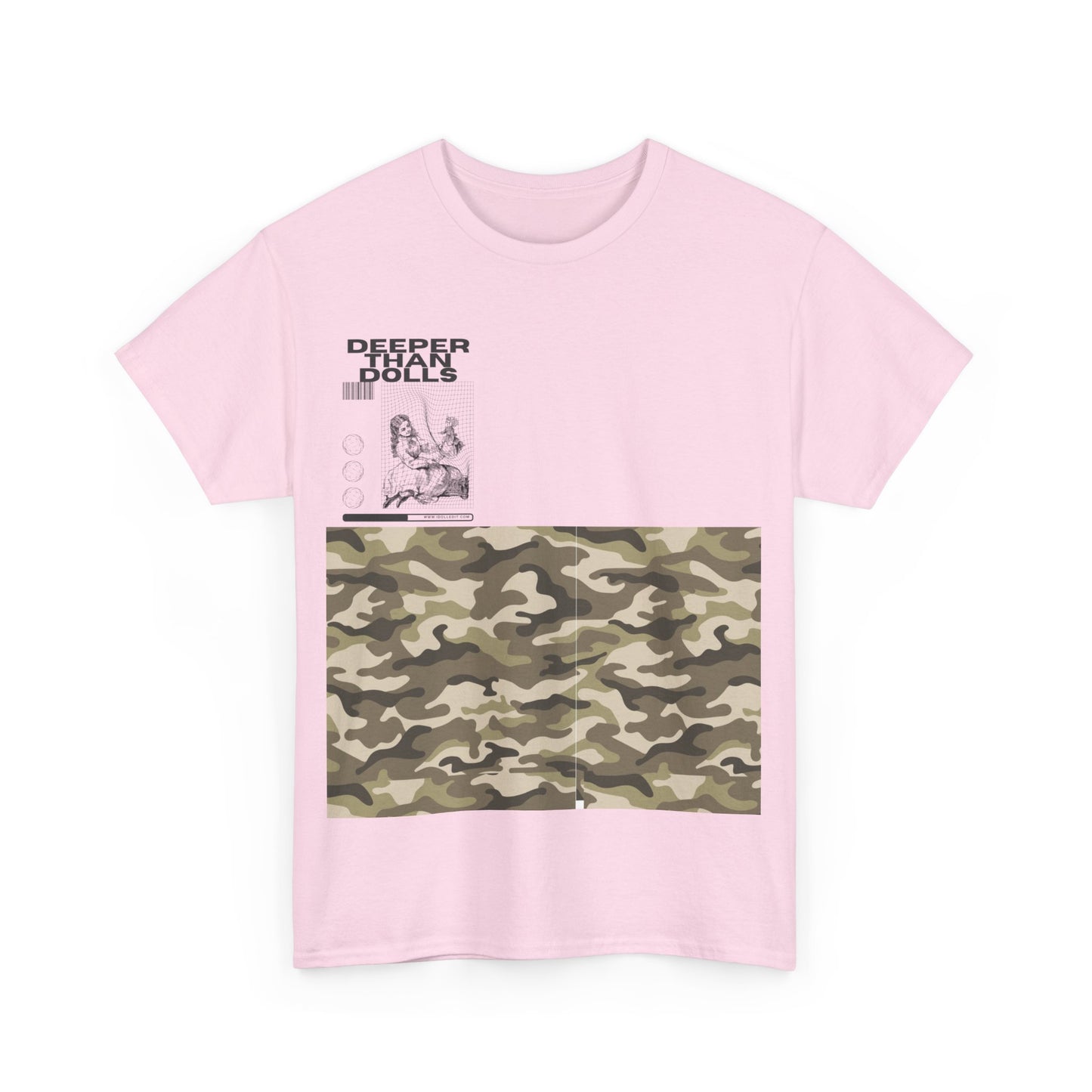 DEEPER THAN DOLLS T SHIRT Gray Army