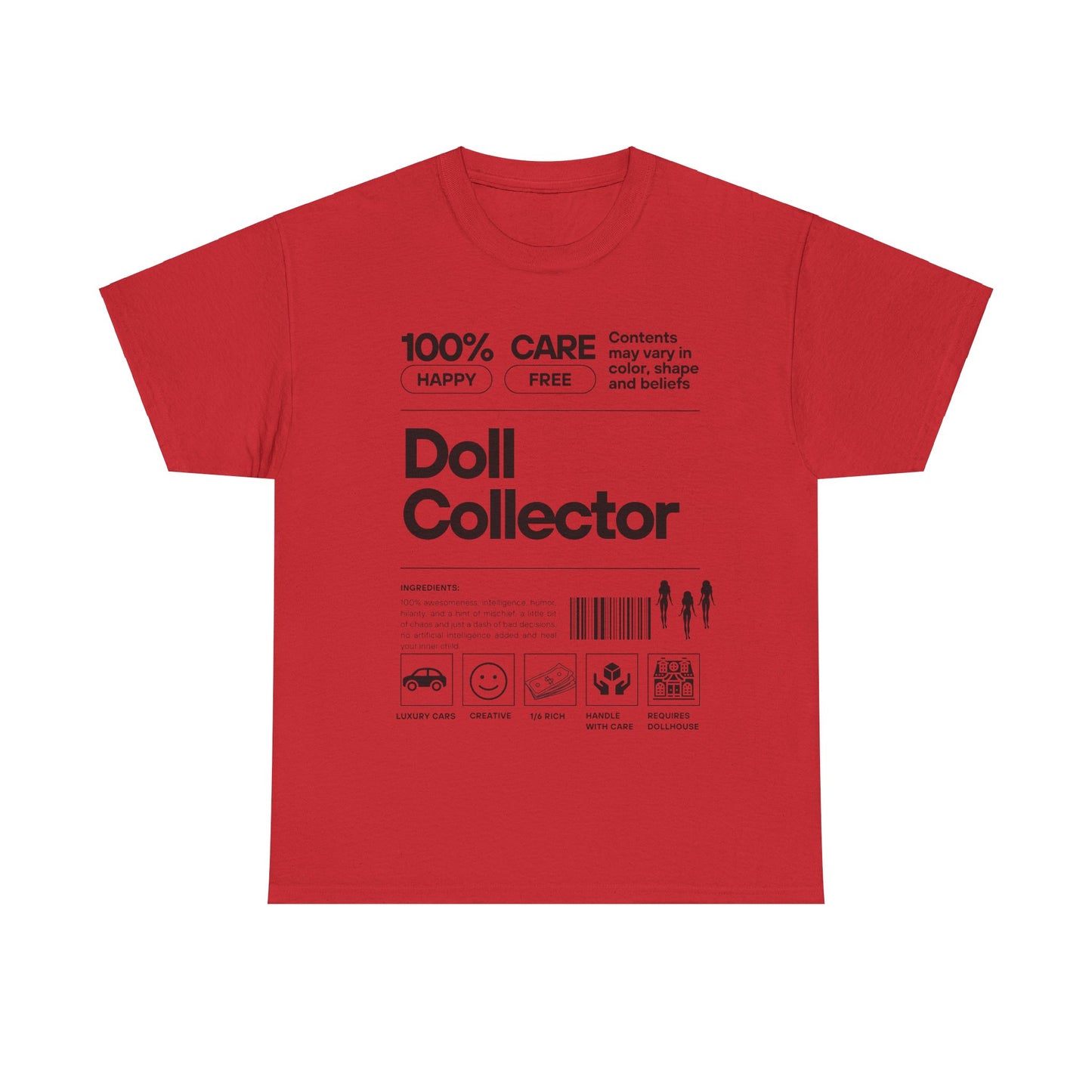 DOLL COLLECTOR INGREDIANTS Unisex Heavy Cotton Tee