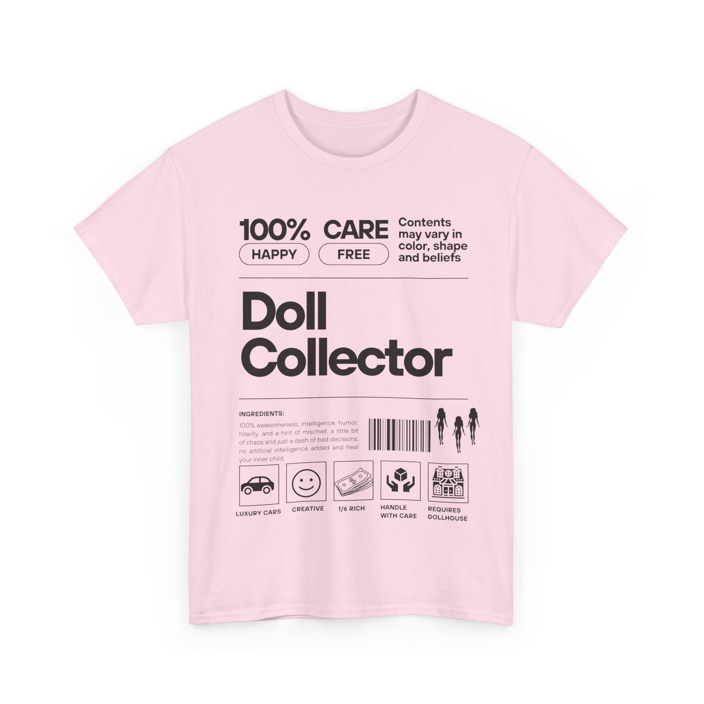 DOLL COLLECTOR INGREDIANTS Unisex Heavy Cotton Tee