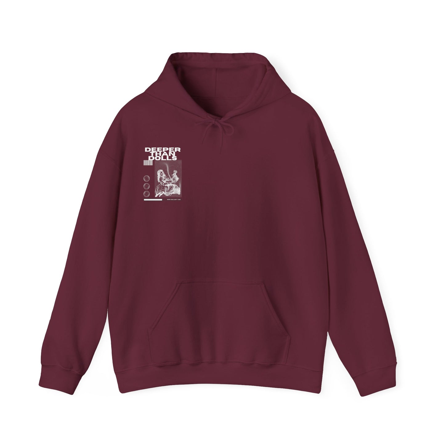 WHITE LETTER Deeper Than Dolls Hooded Sweatshirt COMES IN ALL COLORS