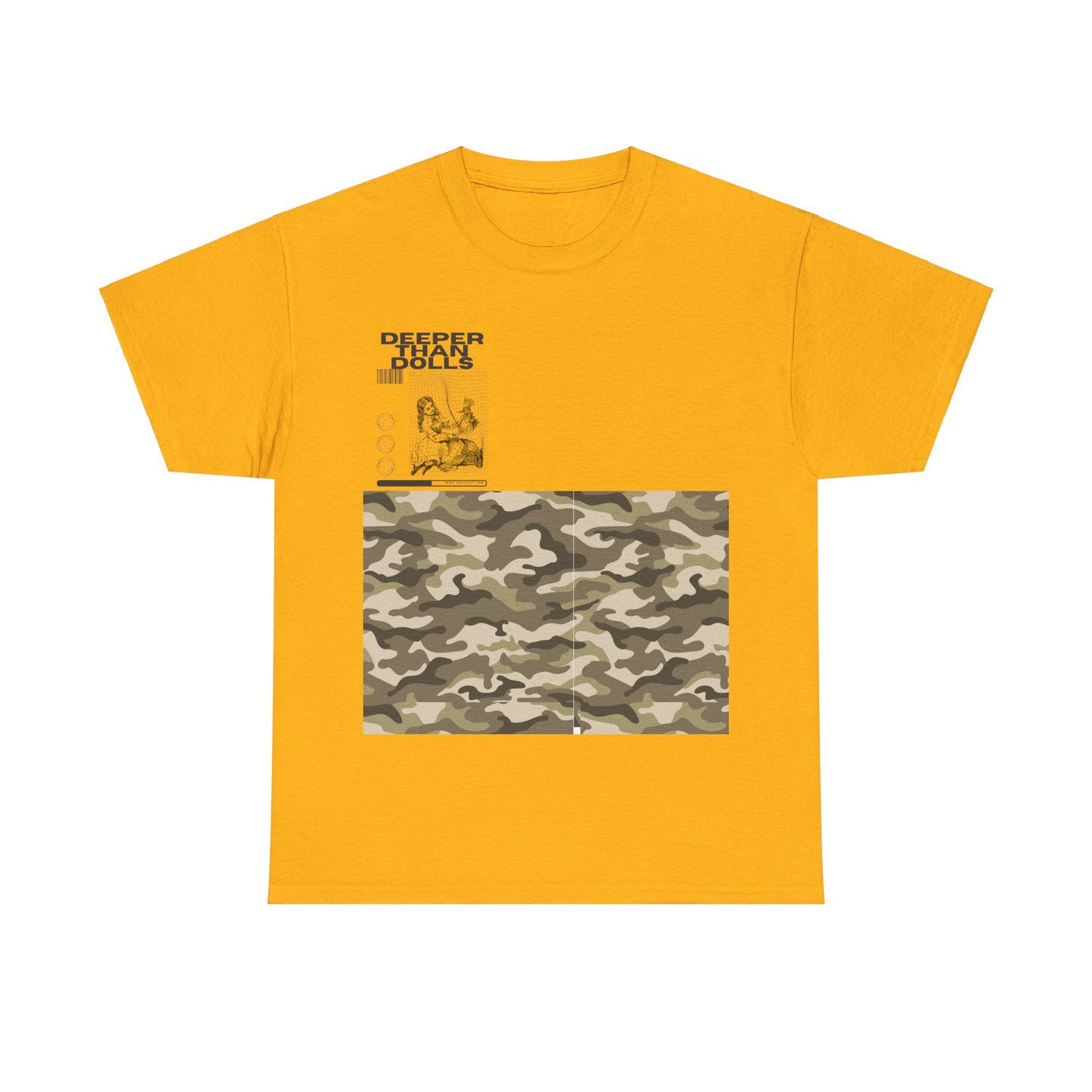 DEEPER THAN DOLLS T SHIRT Gray Army