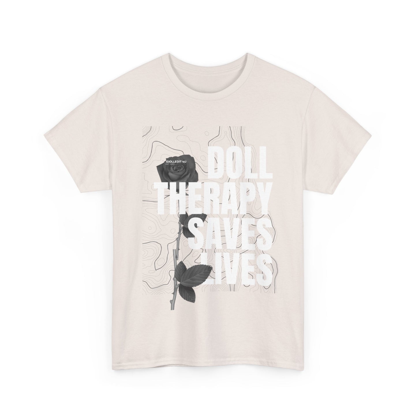 WHITE LETTERS DARK COLORS DOLL COLLECTOR INGREDIANTS Unisex Heavy Cotton Tee