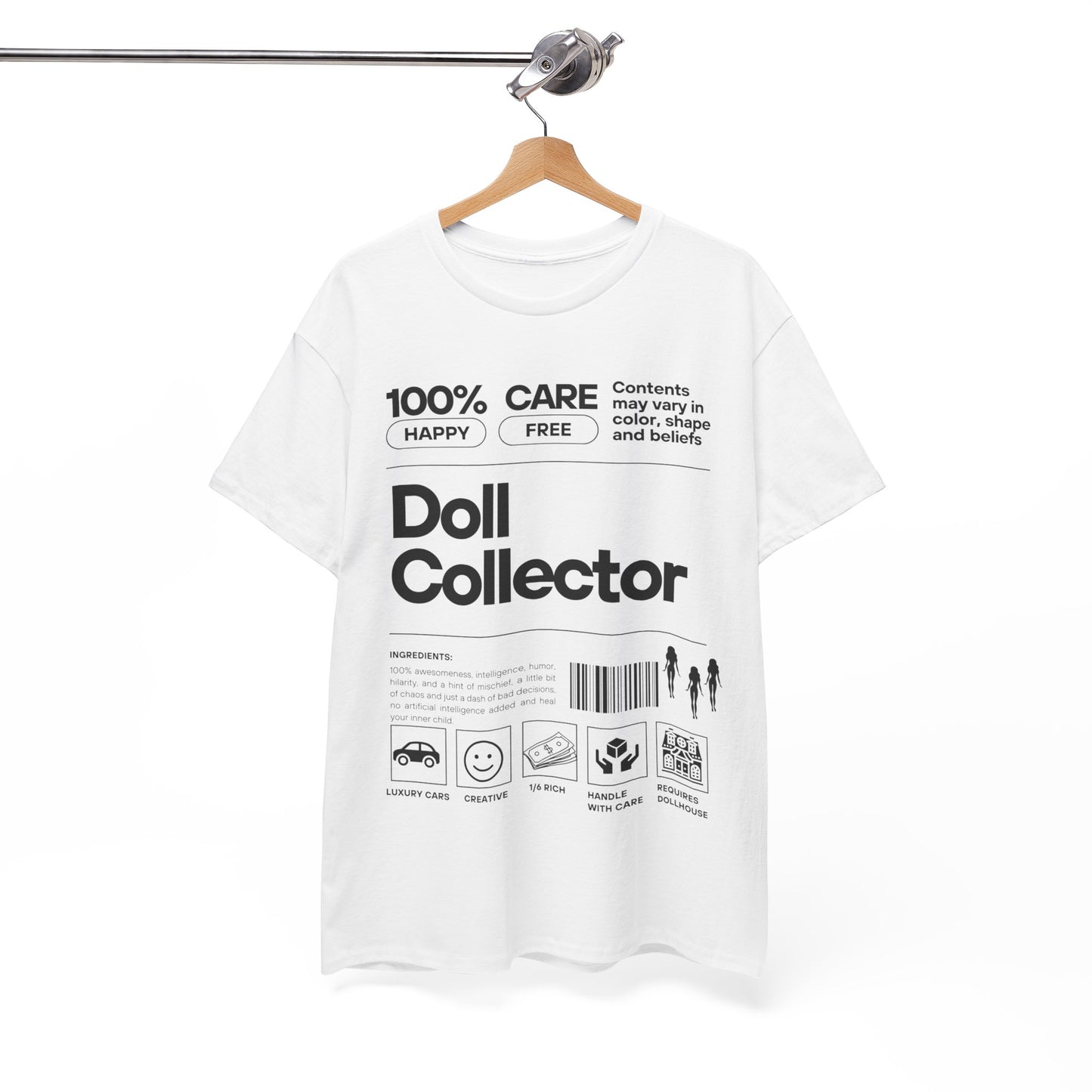 DOLL COLLECTOR INGREDIANTS Unisex Heavy Cotton Tee